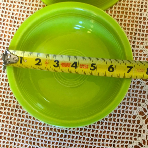 2 Fiesta Chartreuse Green Cereal Bowls - Picture 8 of 9